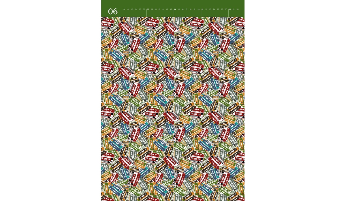 advertising calendar: Wrapping paper calendar PoD 2026