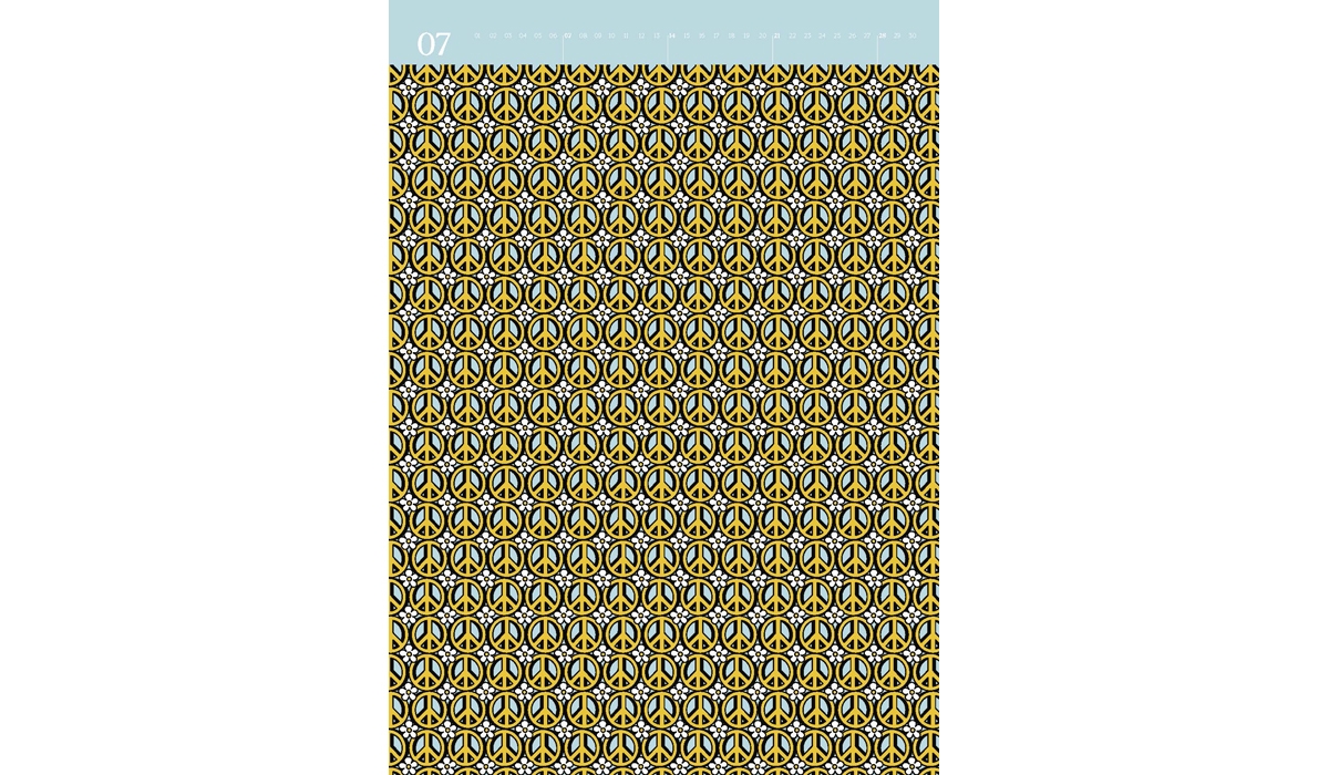 advertising calendar: Wrapping paper calendar PoD 2026
