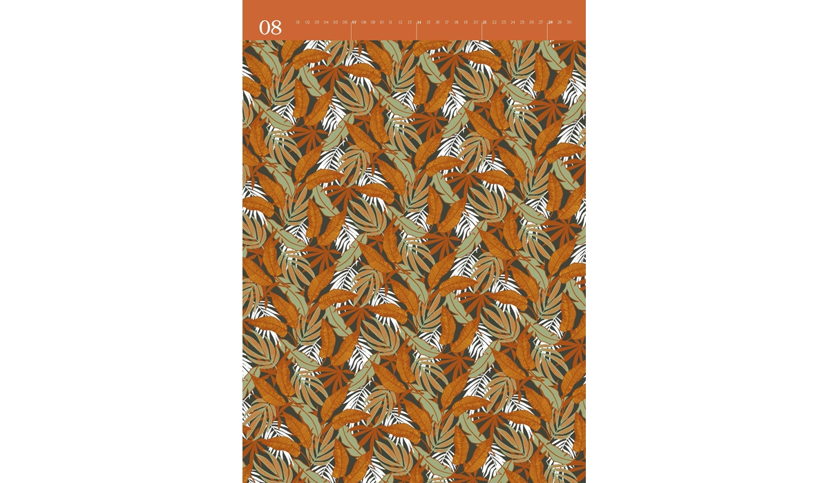 advertising calendar: Wrapping paper calendar PoD 2026