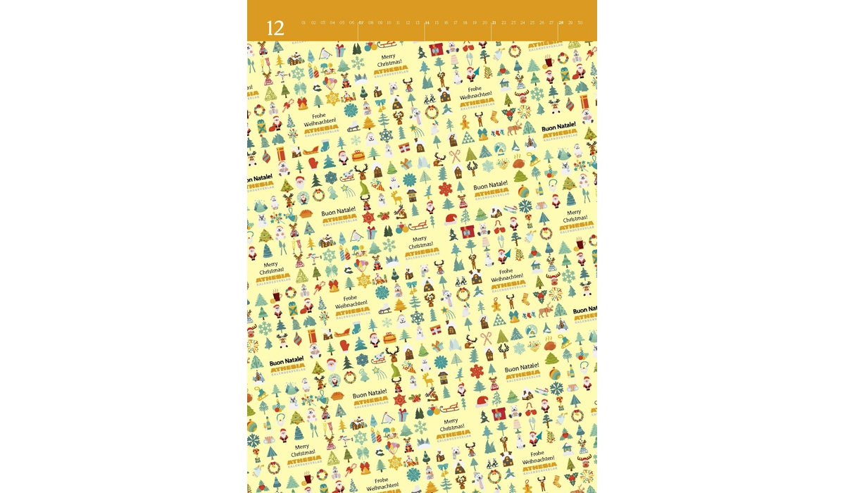 advertising calendar: Wrapping paper calendar PoD 2026
