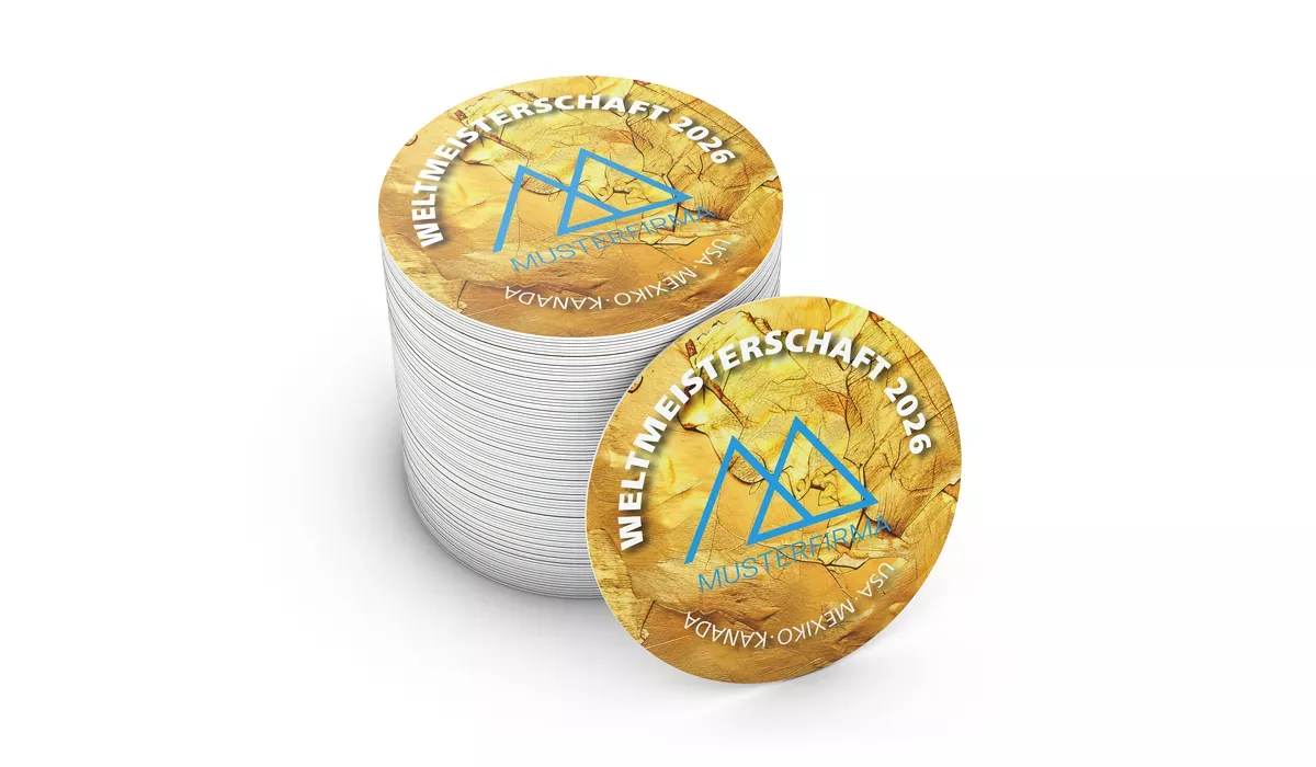 WM-Bierdeckel 2026 Pokalgold