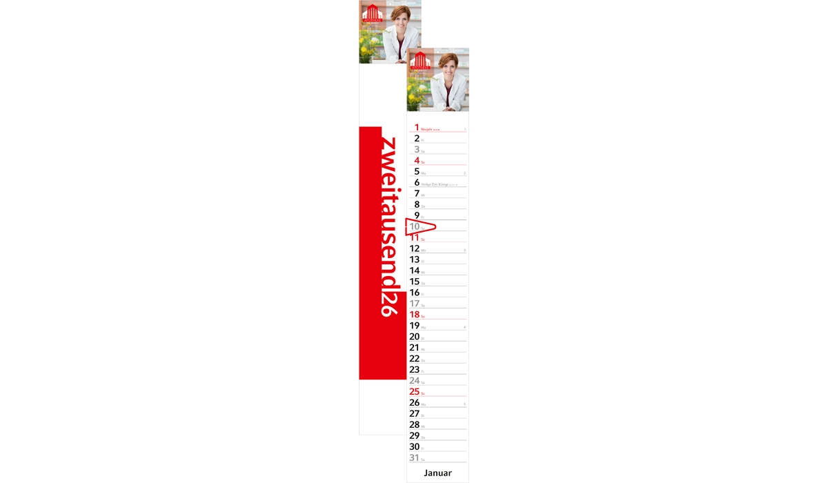 Streifenkalender 2026 Combi