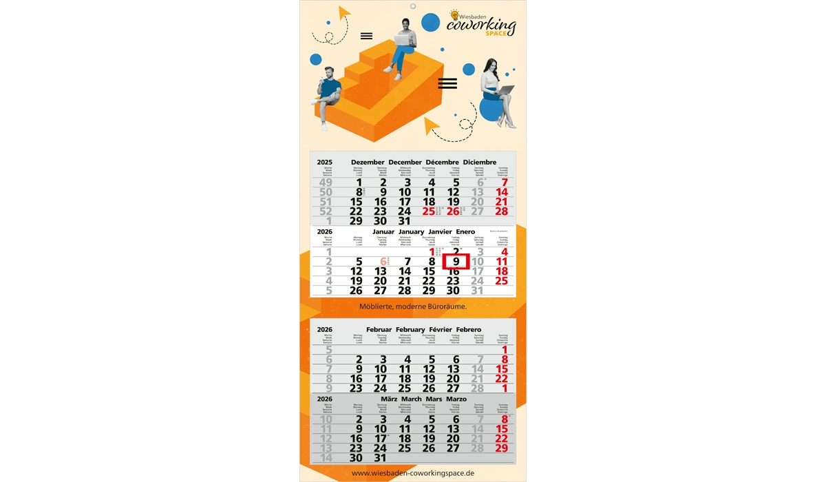 4-month calendar 2026 Synergy 4