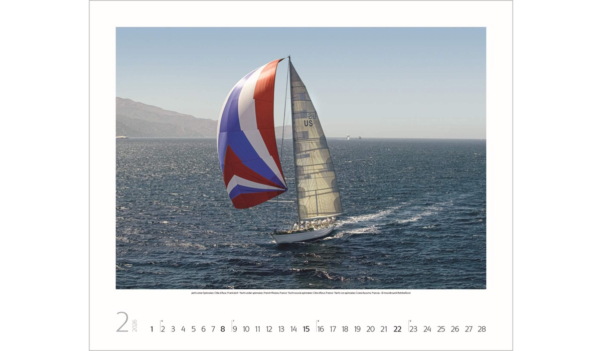 advertising calendar: Sailing 2026