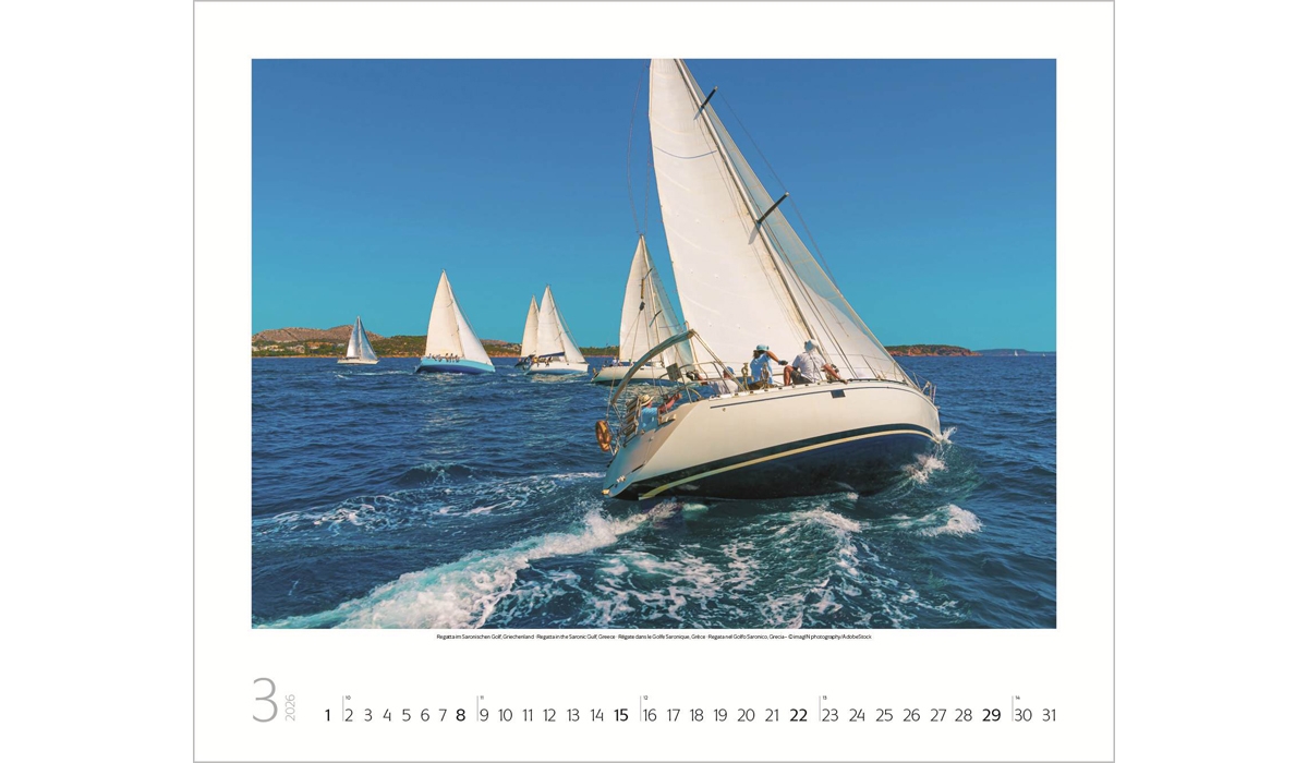 advertising calendar: Sailing 2026
