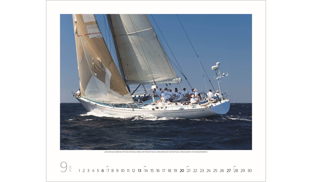 advertising calendar: Sailing 2026