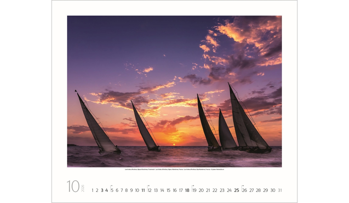 advertising calendar: Sailing 2026