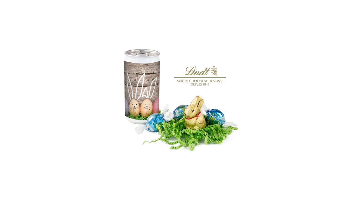 Lindt-Oster-Überraschung, Das Nest in der Dose