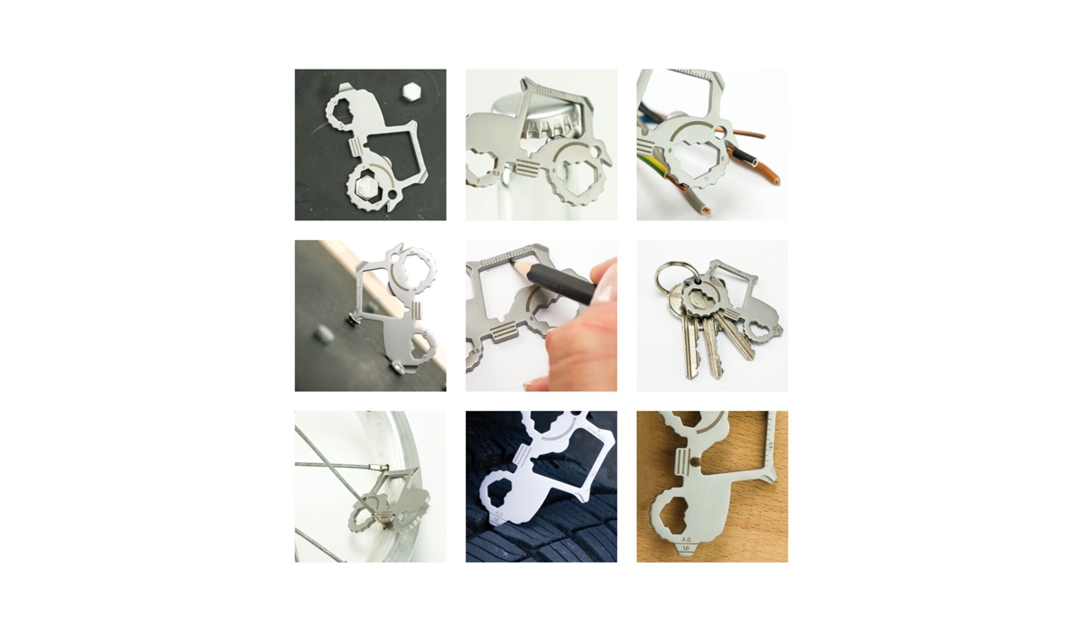 ROMINOX® Key Tool Tractor (18 Funktionen) Frohe Ostern