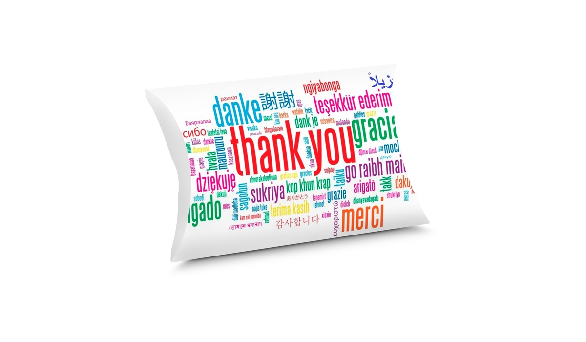 Gift product: Lindt Easter bag, customized pillow box