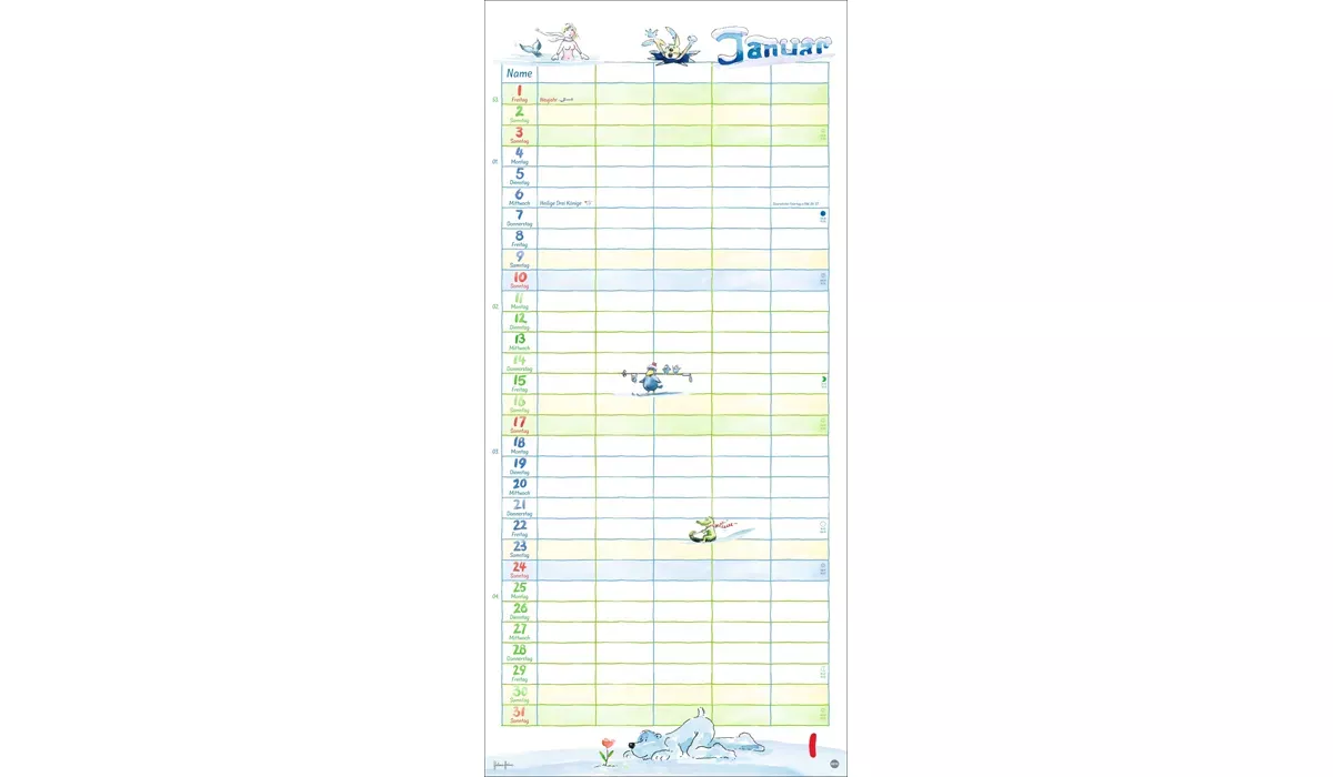 Heye Heine Familienplaner Kalender 2027