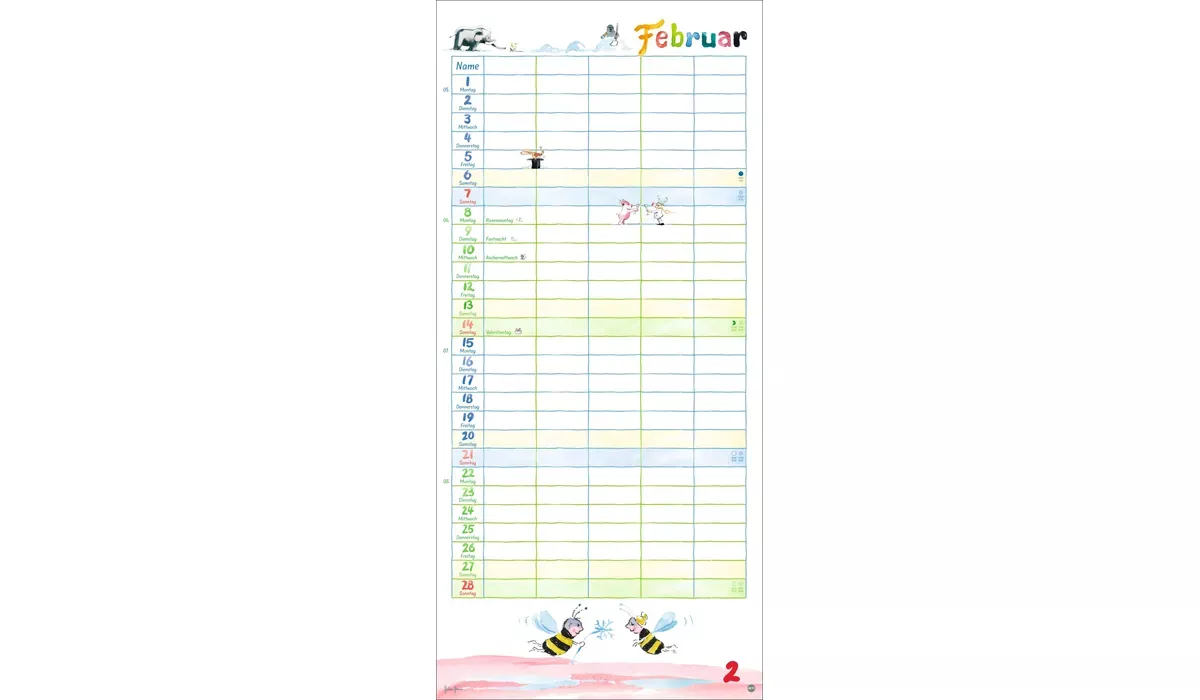 Heye Heine Familienplaner Kalender 2027