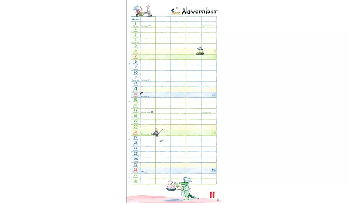 Heye Heine Familienplaner Kalender 2027