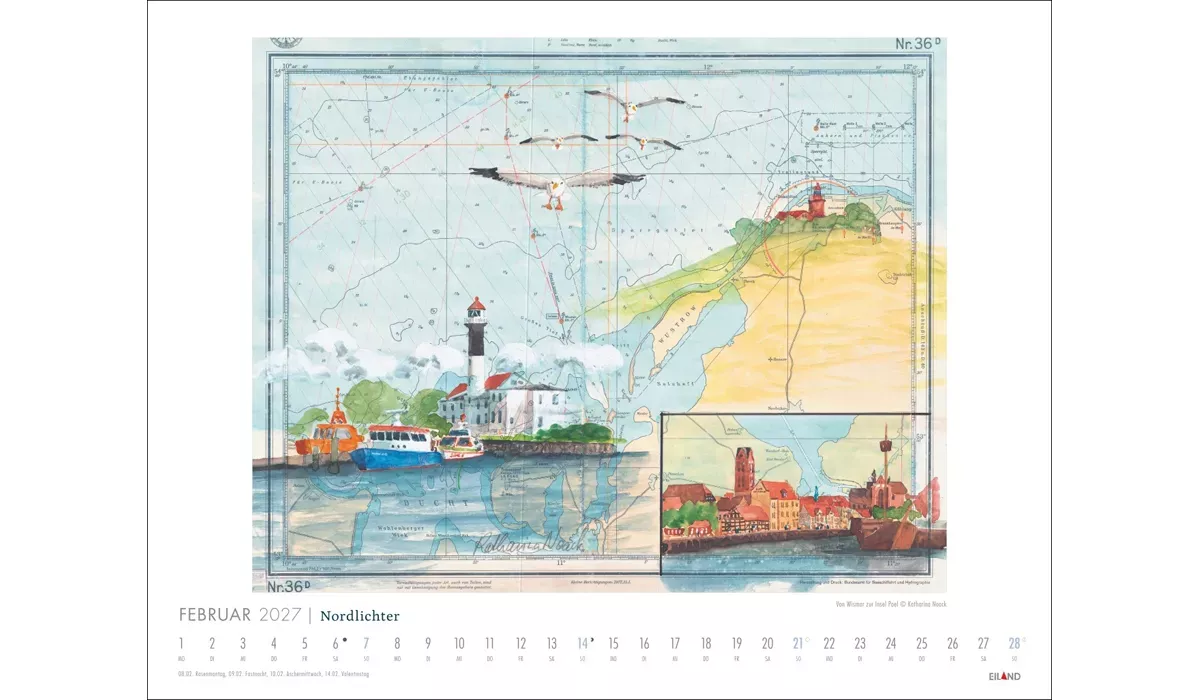 Nordlichter - See(h)karten Kalender 2027