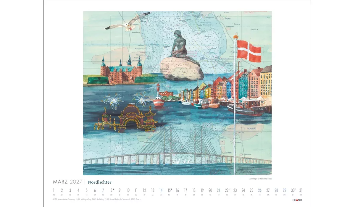 Nordlichter - See(h)karten Kalender 2027