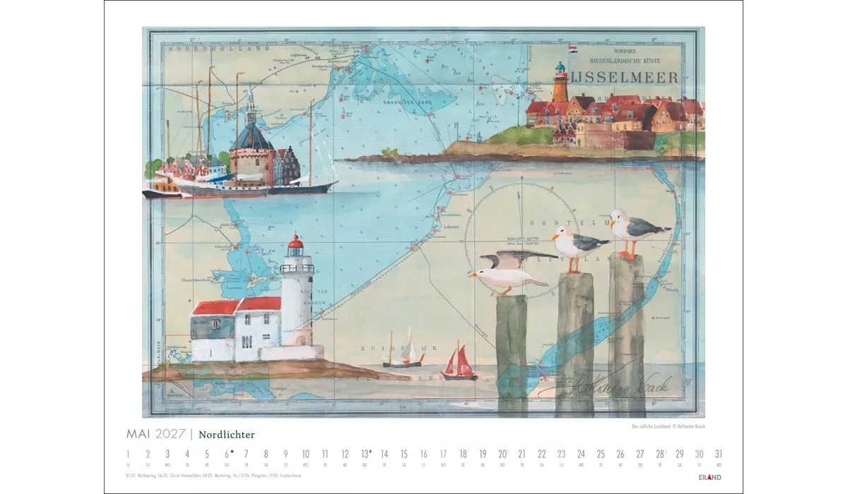 Nordlichter - See(h)karten Kalender 2027