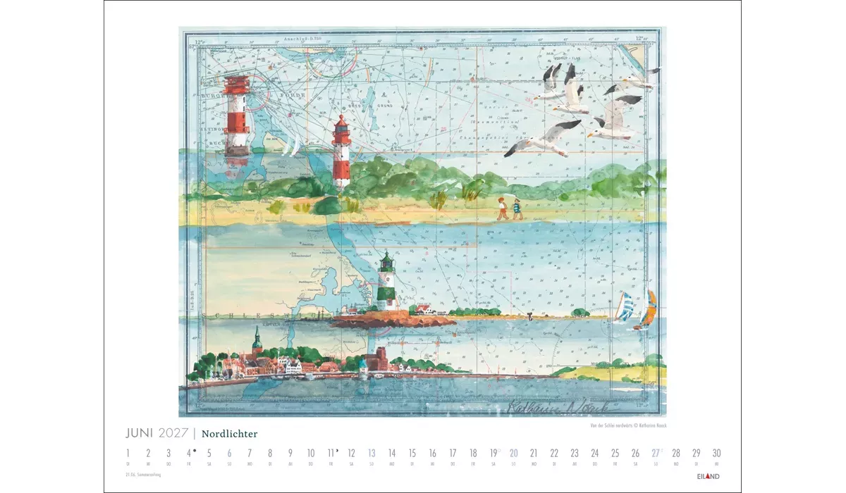 Nordlichter - See(h)karten Kalender 2027