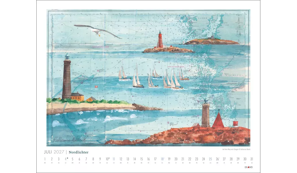Nordlichter - See(h)karten Kalender 2027