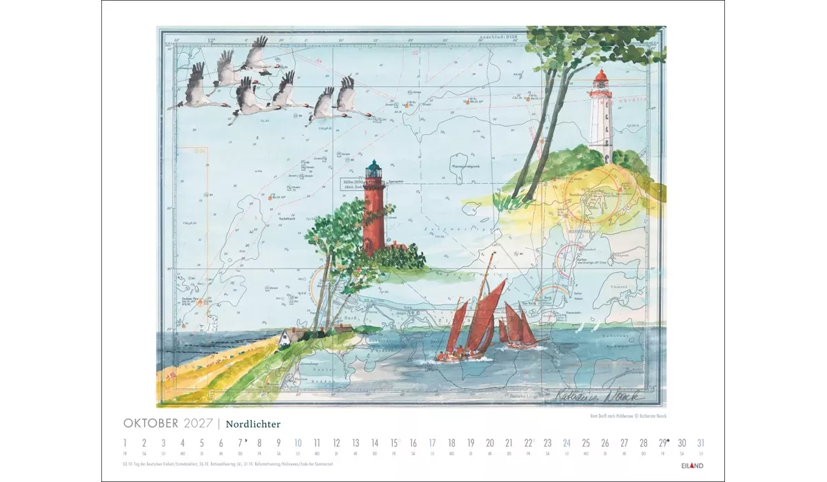 Nordlichter - See(h)karten Kalender 2027