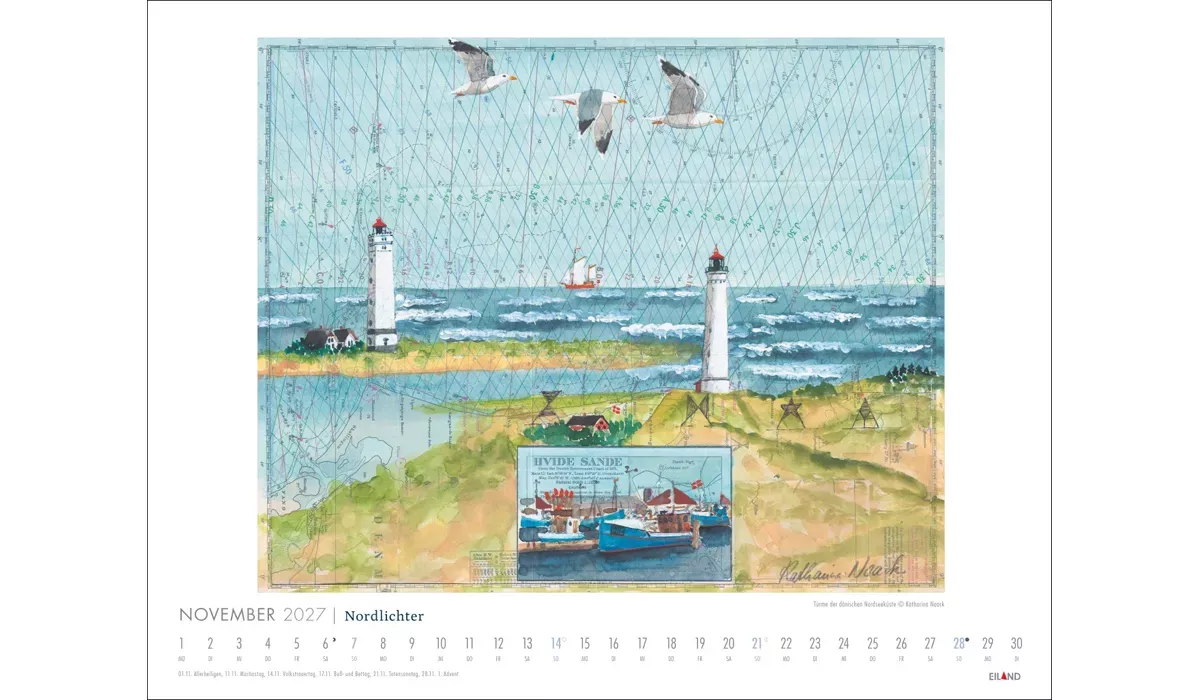 Nordlichter - See(h)karten Kalender 2027