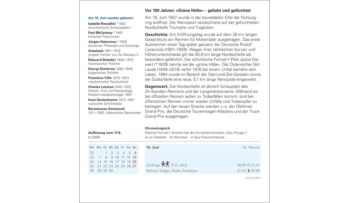 advertising calendar: Timeline calendar 2027