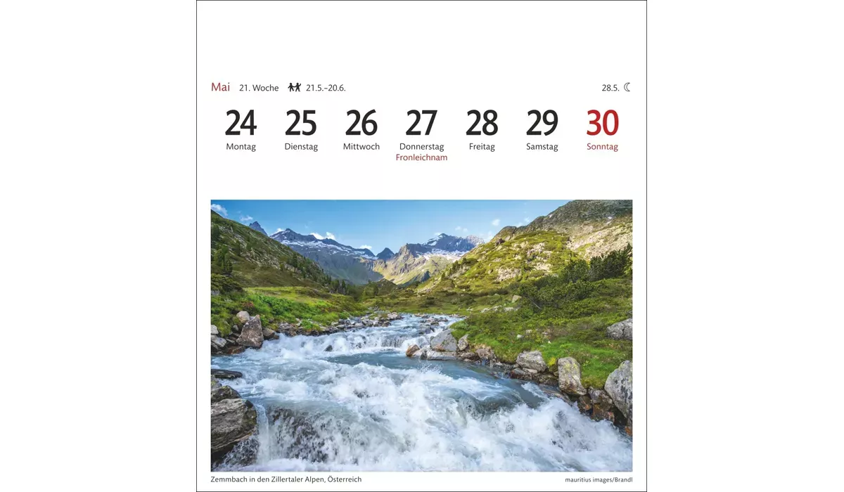 advertising calendar: Alpine Postcard Calendar 2027