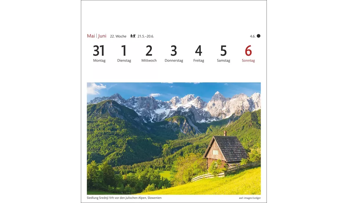 advertising calendar: Alpine Postcard Calendar 2027