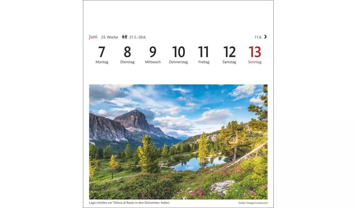 advertising calendar: Alpine Postcard Calendar 2027