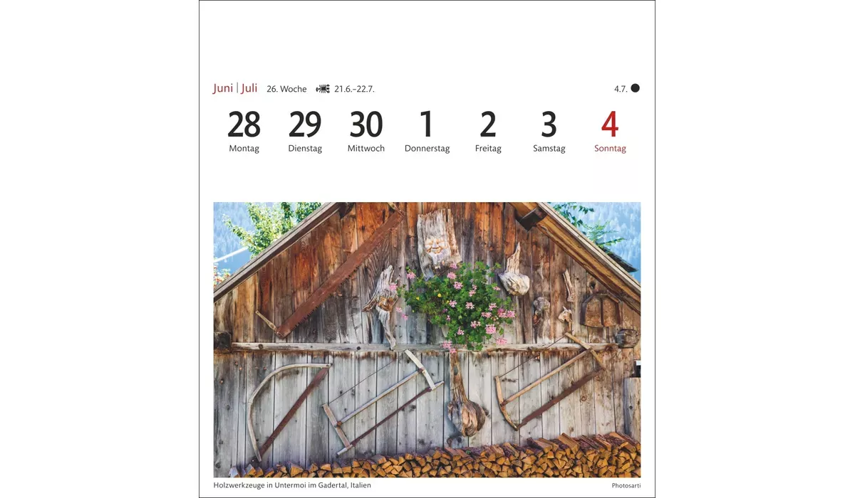 advertising calendar: Alpine Postcard Calendar 2027