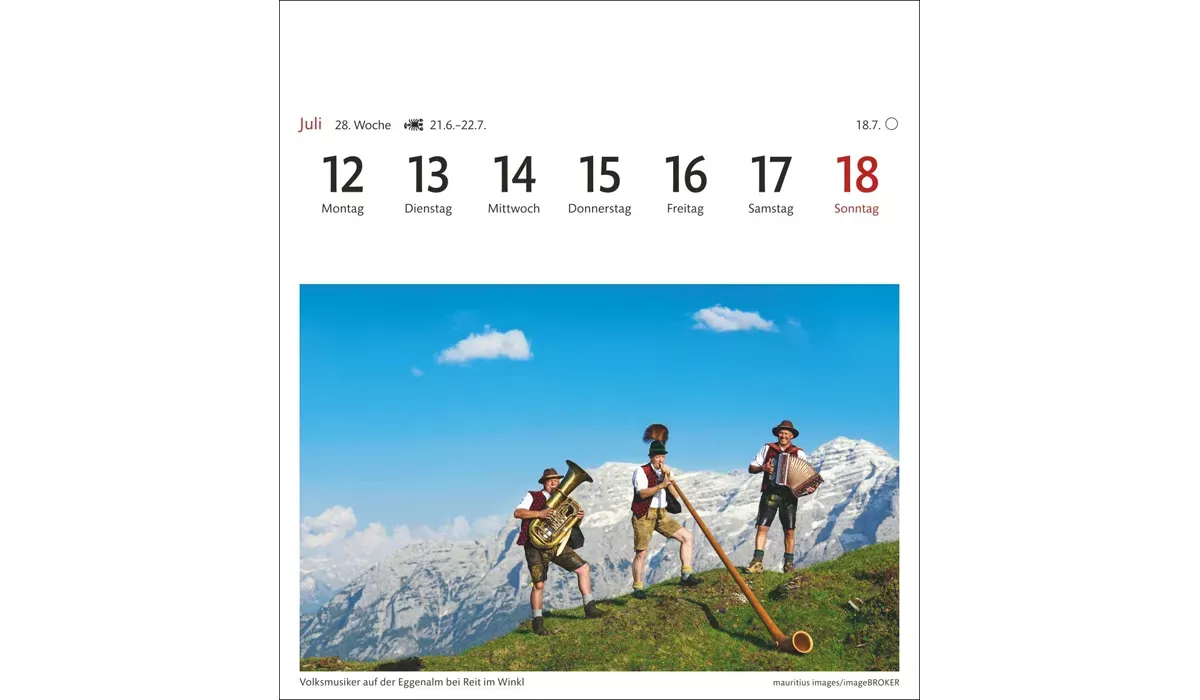 advertising calendar: Alpine Postcard Calendar 2027