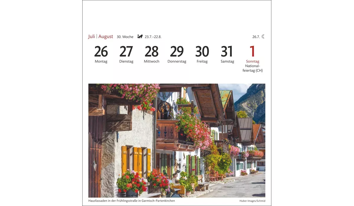 advertising calendar: Alpine Postcard Calendar 2027