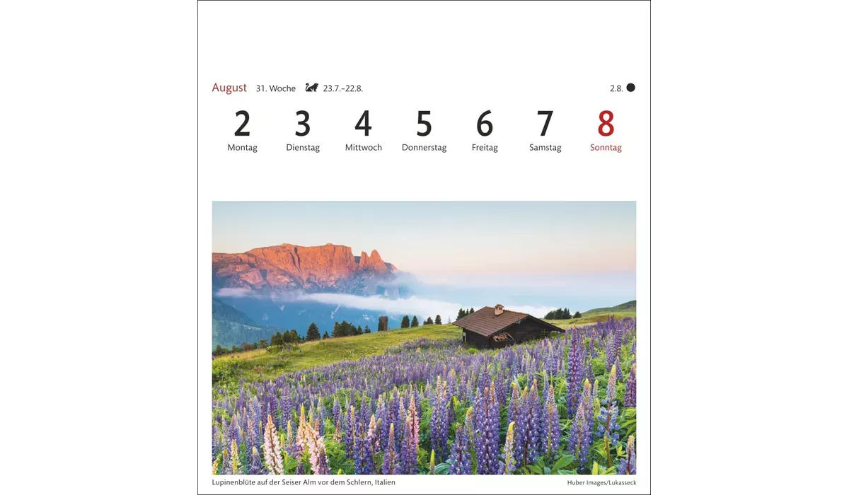 advertising calendar: Alpine Postcard Calendar 2027