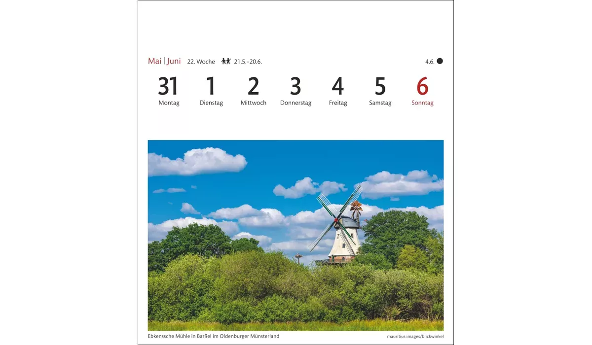 advertising calendar: Germany Postcard Calendar 2027
