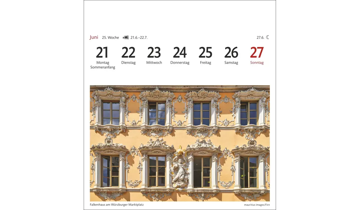 advertising calendar: Germany Postcard Calendar 2027