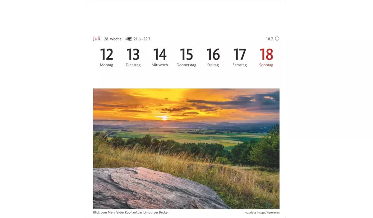 advertising calendar: Germany Postcard Calendar 2027