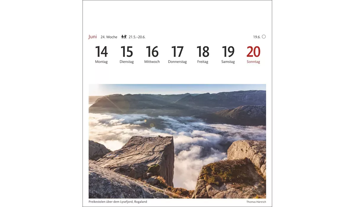 advertising calendar: Norway Postcard Calendar 2027