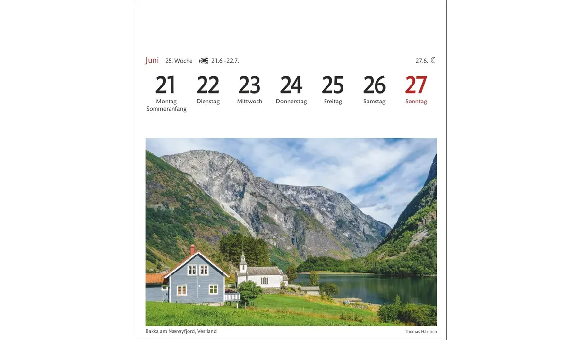 advertising calendar: Norway Postcard Calendar 2027