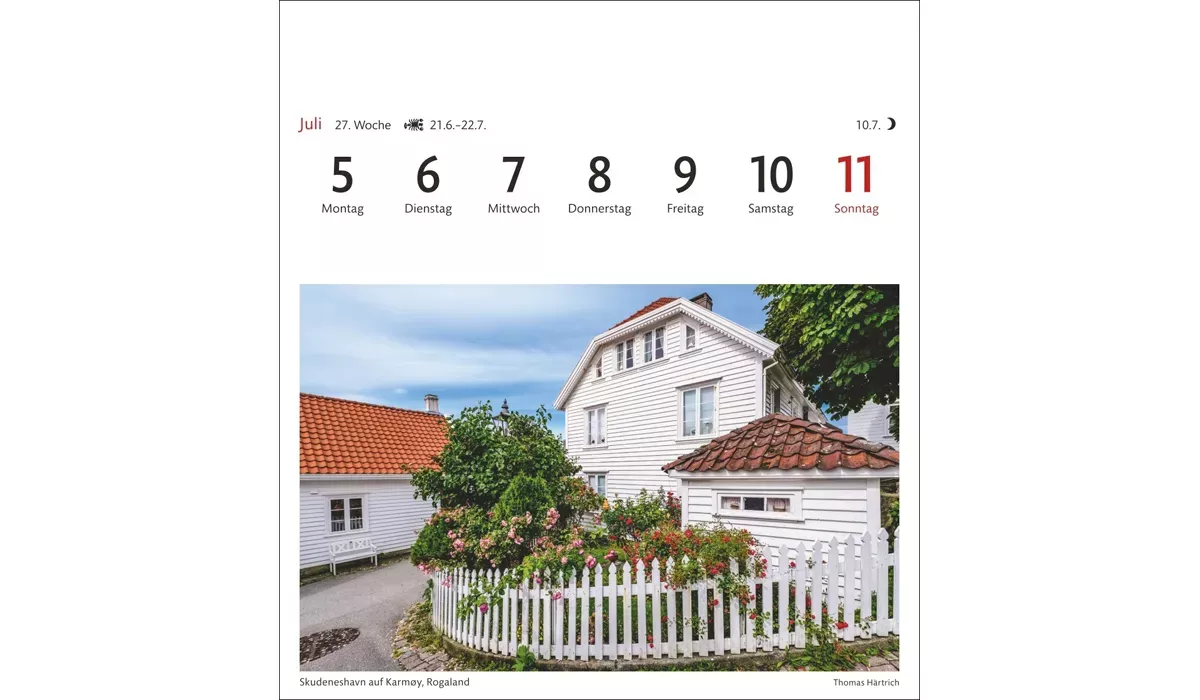 advertising calendar: Norway Postcard Calendar 2027