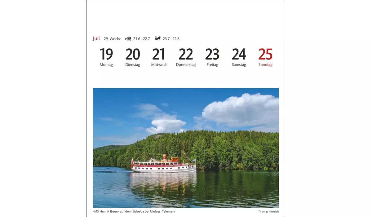 advertising calendar: Norway Postcard Calendar 2027