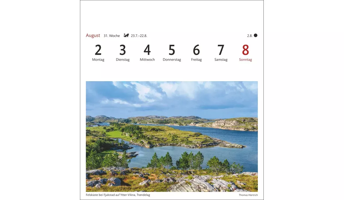 advertising calendar: Norway Postcard Calendar 2027