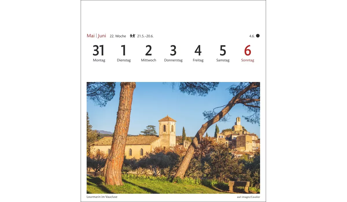 advertising calendar: Provence Postcard Calendar 2027