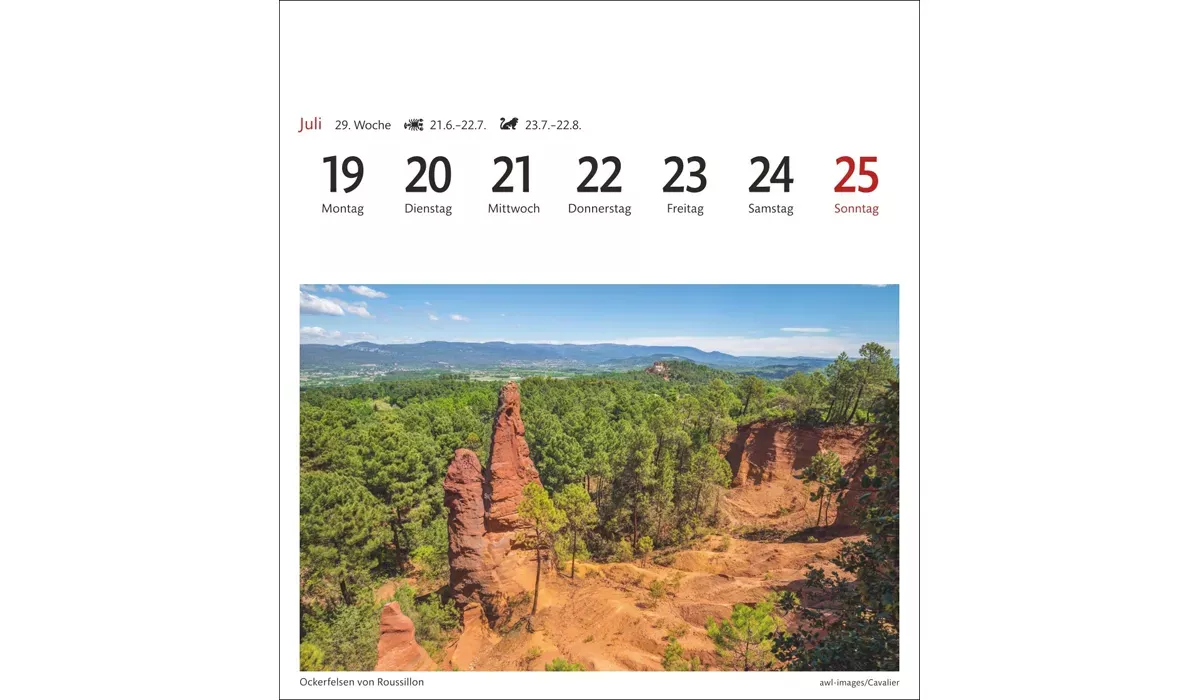 advertising calendar: Provence Postcard Calendar 2027