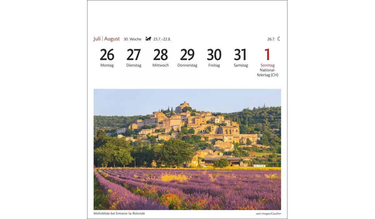 advertising calendar: Provence Postcard Calendar 2027
