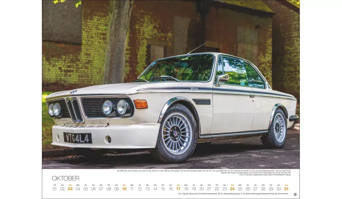 advertising calendar: Legendary Cars 2027