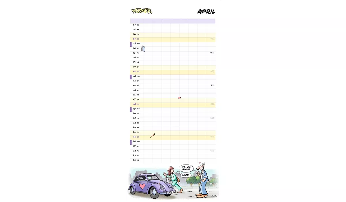 Heye Werner Werkstattplaner Kalender 2027