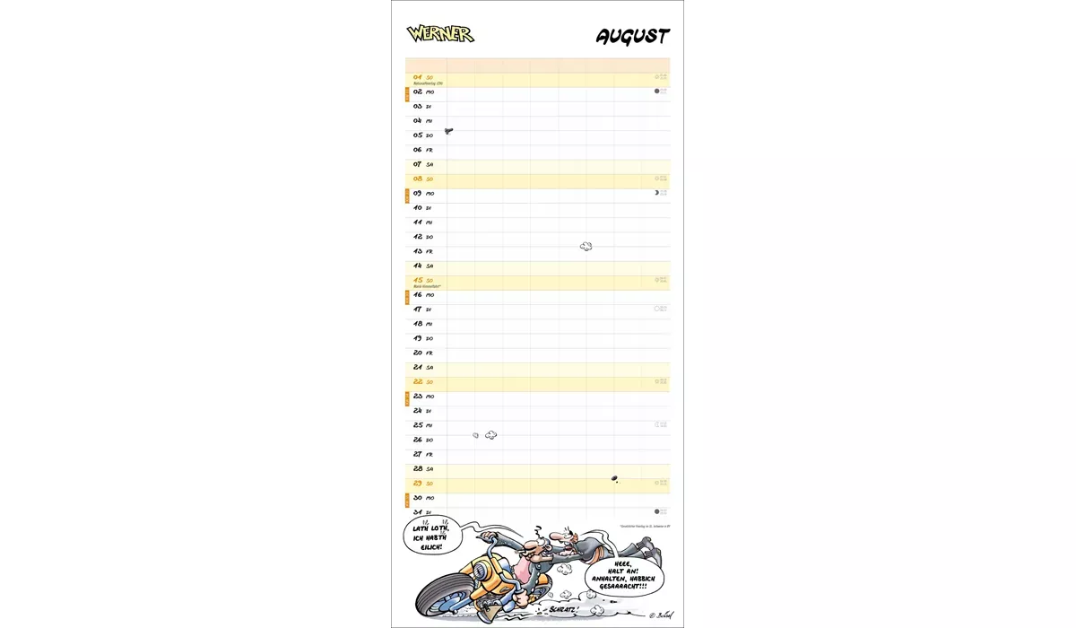 Heye Werner Werkstattplaner Kalender 2027