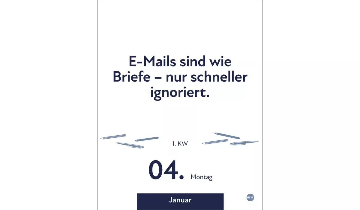 Heye Die besten Sprüche für lange Bürotage Tagesabreißkalender 2027
