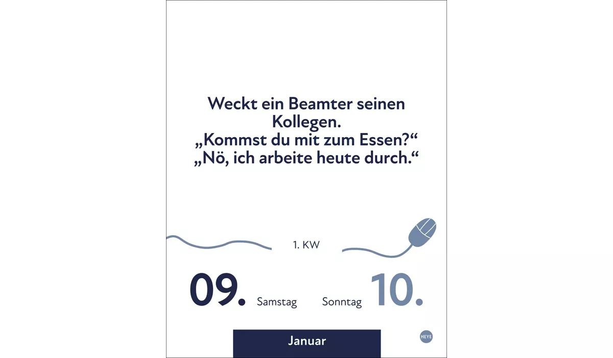 Heye Die besten Sprüche für lange Bürotage Tagesabreißkalender 2027