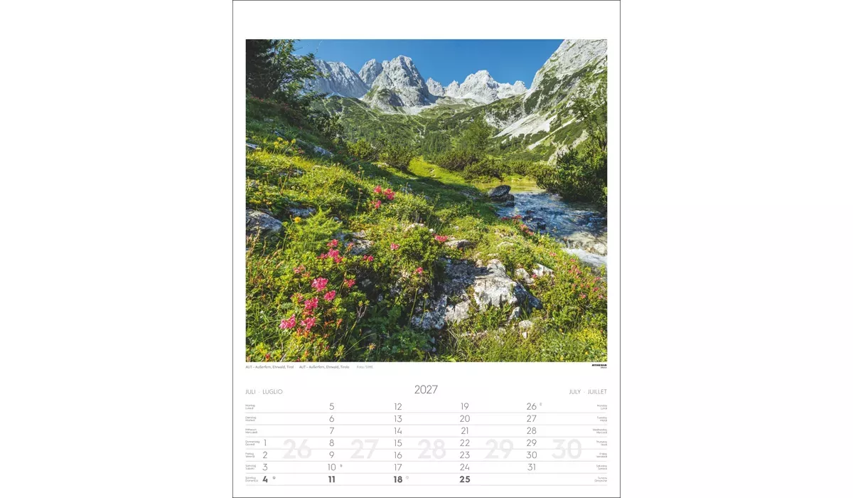 advertising calendar: Alps 2027