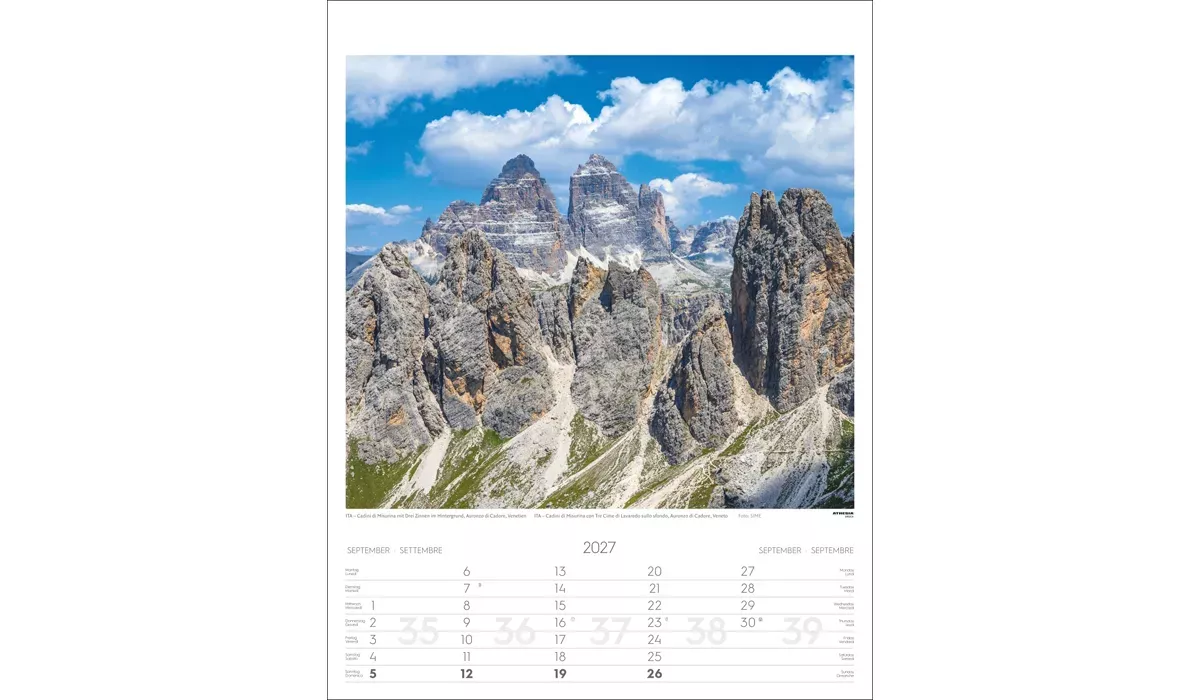 advertising calendar: Alps 2027